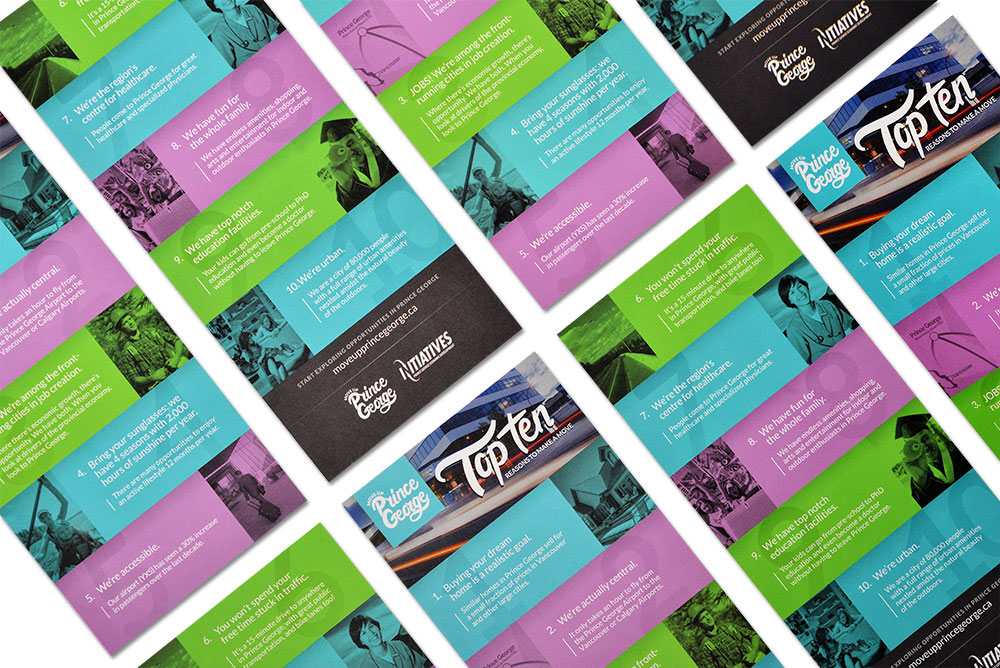 Move Up Prince George rack cards.