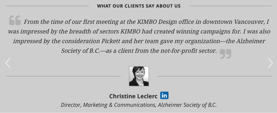 Website Content Strategy Testimonial Example Example Testimonials